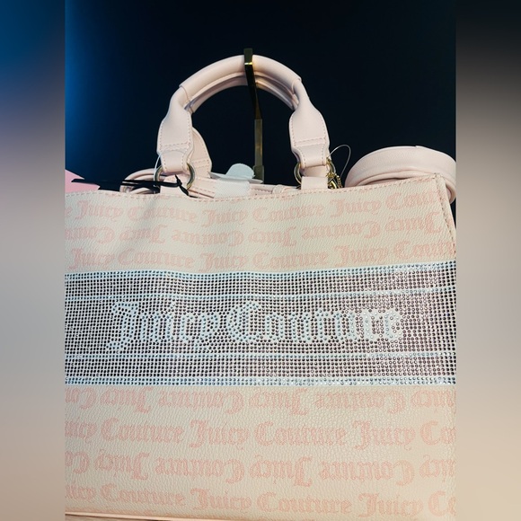 Juicy Couture Powder Blush Tote Crossbody Bag w Coin Purse NWT - Picture 2 of 8